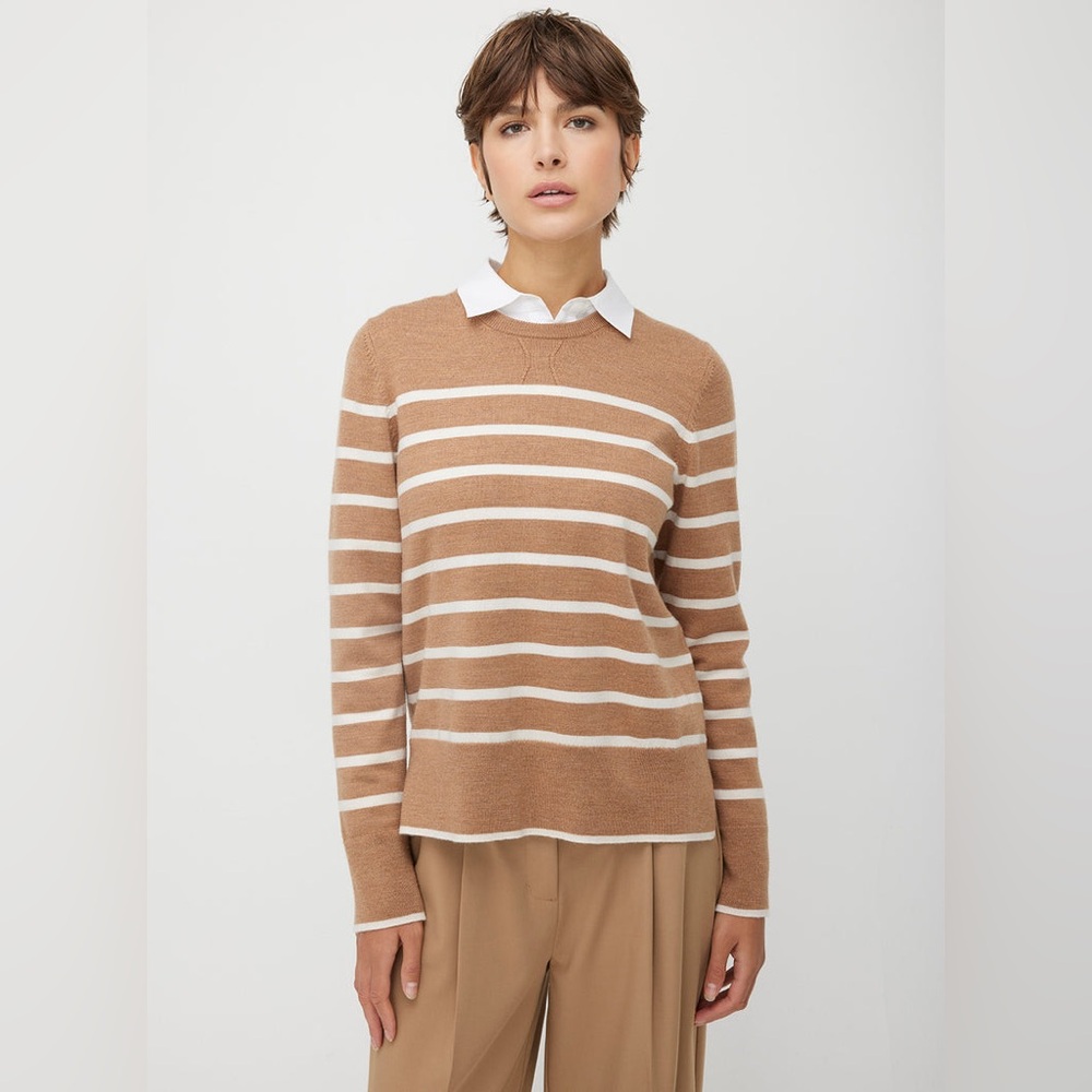 Kit and Ace: Essential Fine Gauge Merino Sweater with stripes